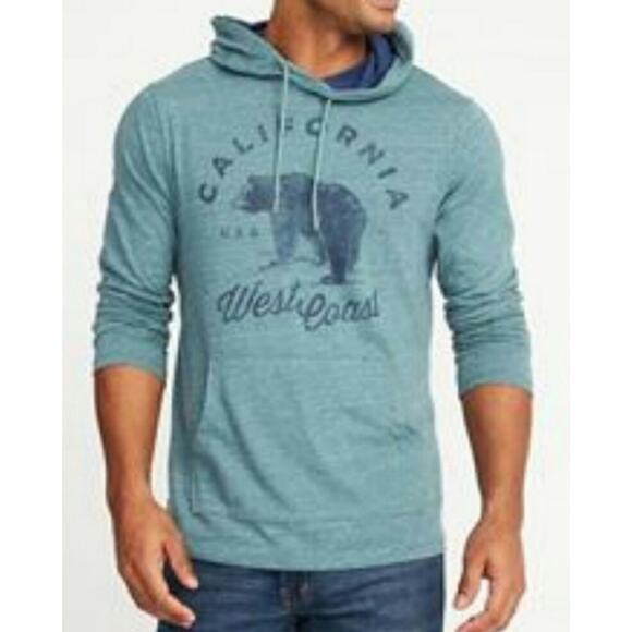 Old Navy California Hooded Shirt - Size M - EUC - Picture 1 of 8